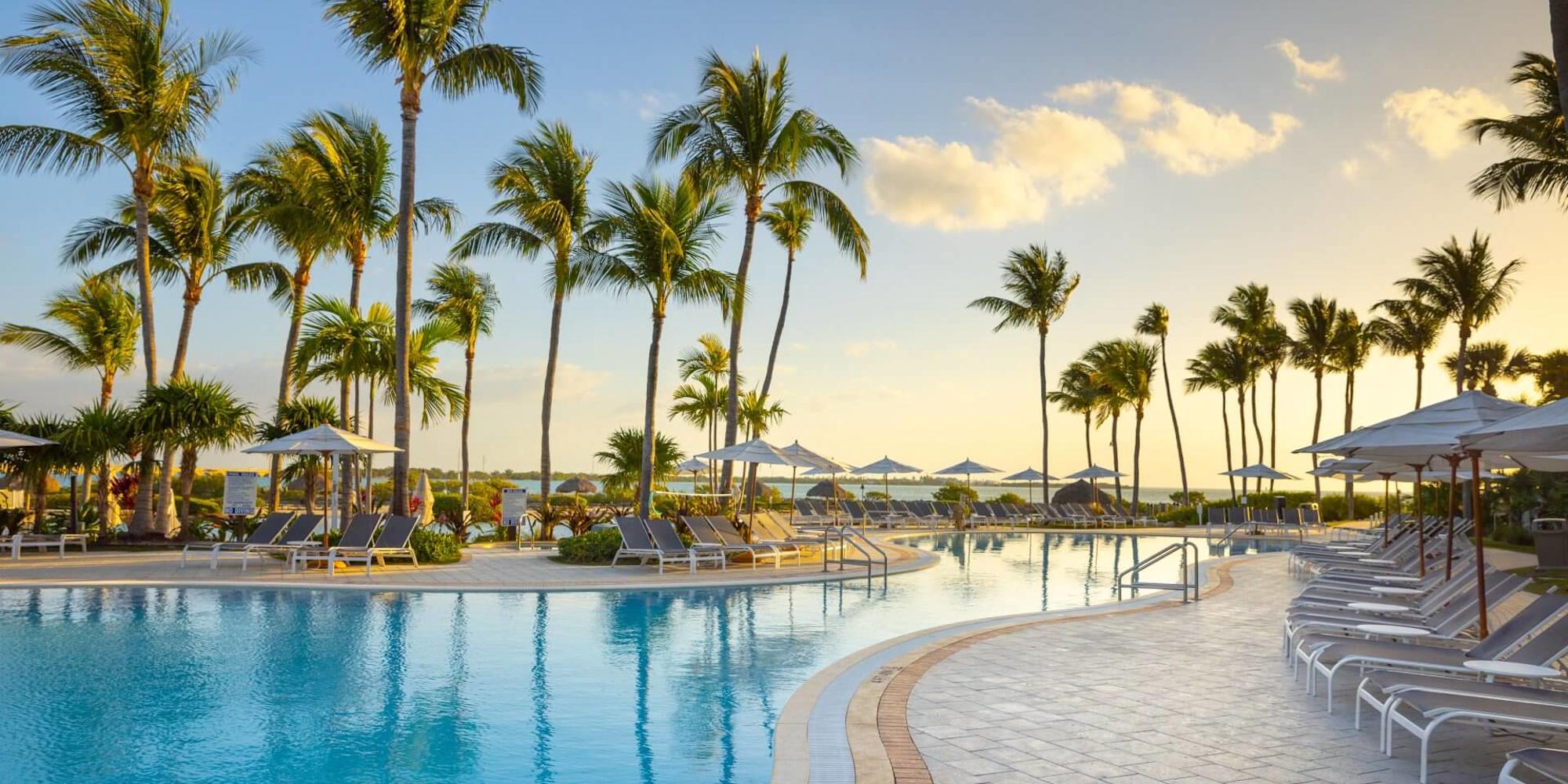 Poolside in accommodations of the Florida Keys Multi-Adventure